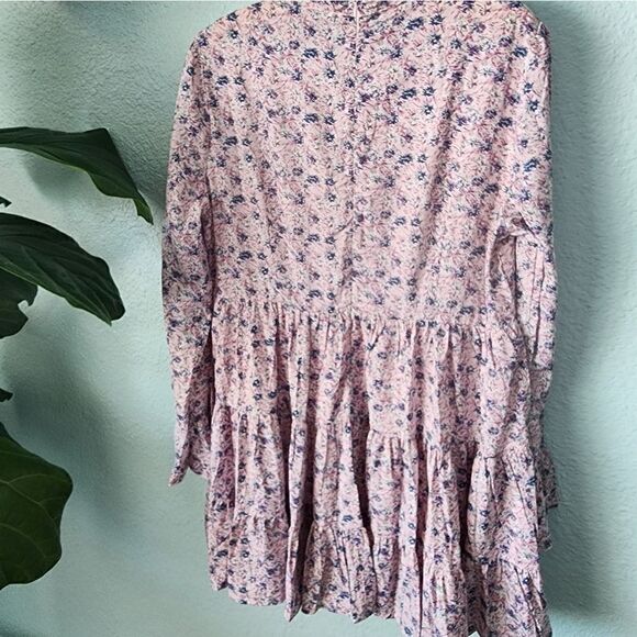 Vada Winter tiered babydoll floral barbie cottagecore peaseant boho dress - Picture 8 of 16